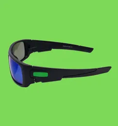 Hurtownia projektant wysyłki OO9239 Wałki korbowe spolaryzowane okulary przeciwsłoneczne Modne szklanki zewnętrzne polerowane czarne/ jadearne soczewki OK52276510