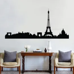 Adesivos frança paris símbolo sinal torre eiffel cidade adesivo de parede decalque do vinil para sala estar quarto decoração casa autoadesivo mural ll2573