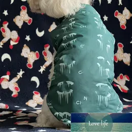 Autunno e inverno transfrontalieri caldi gilet per animali domestici vestiti imbottiti in cotone secchiello francese orso corgi cane orsacchiotto moda classica marca animali domestici abbigliamento