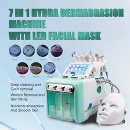 7 w 1 Hydra Microdermabrasion Aqua Peel Clean Skin Care Bio Light RF próżniowe czyszczenie twarzy Hydra tlen odrzutowy woda maszyna