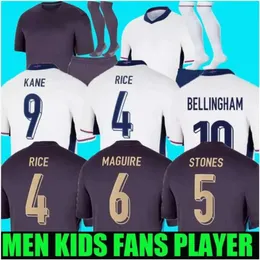 2024 2025 Maglie da calcio Inghilterra 150 ° Anniversario Pre -Match Shirt Kane Sterling Grealish Men Domeni per bambini Fan Fan Player Versione Saka Rice