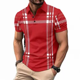 2024 Sommer FI Neue Revers Butt Poloshirt Sport Fitn Männer Strand Stil Casual Lose Quick Dry Revers Herrenbekleidung B6m4 #