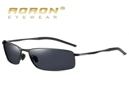 Óculos de sol Aoron Menwomen Polarized Ligy Frame UV400 Sun Glasses Classic Retângulo Espelho A6515183812