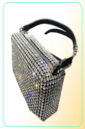 Luxusbeutel Frauen Diamond Hobobag Handtasche Tasche Schulterkreuz Körper glänzender Strassbeutelbeutel Damen Clutch6581773