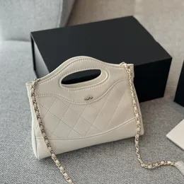 23A Women Designer 31 Mini Calfskin White Clutch Quild Torby Gold Metal Sprzęt Matelasse Crossbody torebki Duża pojemność Prezenta