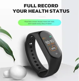 ساعة رياضية جديدة M4 Pro Smart Smart Bracelet معدل ضربات القلب مضاد للماء سوار لضغط الدم للياقة بدقة لنظام Android IOS2689658