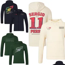 Motorradbekleidung 2024 F1 Racing Team Hoodie Forma 1 Fahrer Fans Lässige Mode Reißverschluss Kapuzenpullover Frühling Herbst Herren Übergroß Hoo Ottsu