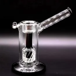 Mobius Matrix Thick Glass Hookah Smoking Pipe Cage Perc 18mm Water Pipe Small Bubbler