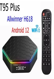 T95Z Plus Android 12 ТВ-приставка RGB Light 6K Ultra HD 24G5G Wi-Fi6 4 ГБ 32 ГБ 64 ГБ Allwinner H618 Четырехъядерный процессор BT50 HDR 10 Телеприставка9083874