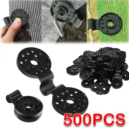 Nets Clip per rete per parasole riutilizzabile, Attrezzi da giardino, Morsetto fisso per tessuto serra, Occhiello in plastica, Gancio per installazione rete per recinzione, 500 pezzi