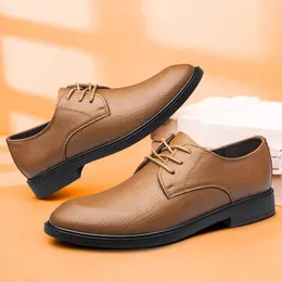 Casual Shoes Arrival Social Footwear Shiny Male Formal Causle Leather Oxford Upscale Luxe Business Flats Fashion Men