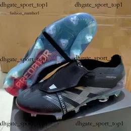 Scarpe da calcio Predator Borsa regalo Scarpe da calcio PREDATOR Precision + Elite Tongue FG BOOTS Puntali in metallo Tacchetti da calcio Uomo SENZA LACE Scarpe da calcio in morbida pelle 426