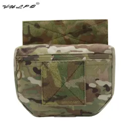 Väskor Vulpo Tactical Vest Armor Carrier Drop Pouch AVS JPC CPC Pouch Midjeväska EDC Combat Pouch Tool Organizer Bag Framficka