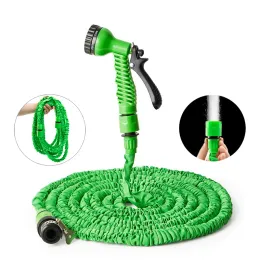 Reels Expandable Garden Hose Flexible Hose Watering with Spray Gun Stretchable Hose Reel Outdoor High Pressure Plant Watering Hose