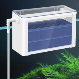 Tillbehör Fishbowl Water Curtain Filter Box med 3in1 Övre filter Lowwaterlevel Vattenrenare