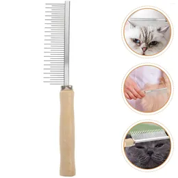 Hundkläder och katt grooming comb Pet Tool Compact Hair Combs för trä slitaresistent