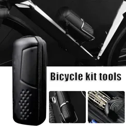 Survival Bicycle Repair Tool Capsule with Hard Shell Portable Storage Box for Cycling Fixture and Fitting Storage ASD88