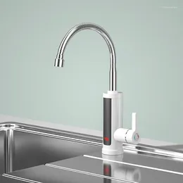 Rubinetti della cucina Rubinetto dell'acqua elettrico istantaneo Rubinetto freddo montato sul ponte del bagno Controllo digitale della temperatura Protezione dalle perdite