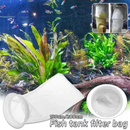 Tillbehör 5st Aquarium Filter Bag med ram tvättbart återanvändbart nätskummatta sockstångsäck för fisk marin filtreringssystem