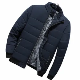 treesolo Men's Fi Clothing Stand Collar Keep Warm Coats Cott Padded Jacket Puffer Jackets Autumn Winter Fur Lined Jackets N6f2#