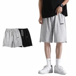 Fi Trend miejski 2024 Summer New Casual Pants Summer Men Shorts Pięć ćwierć spodni spodnie Y2K High Street Men Lose Pants I6Uf#