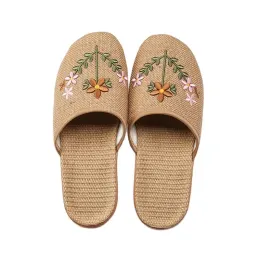 النعال تذكار Natura Man Straw Sandals Usisex Home Shoes Handmade Men's Slippers Ummer Seagrass Seagrass for Women