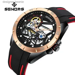 腕時計センサーSN327メンズ自動機械メンズスケルトントゥリヨン球状時計フルホローシリーズリストウォッチC24325