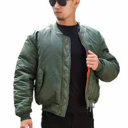 Ma1 Homens Inverno Quente Militar Airborne Flight Tactical Bomber Jacket Army Air Force Fly Pilot Jacket Aviator Motorcycle Down Coat Y02c #