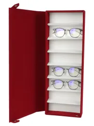 Bins Home Storage Container Large Capacity Glasses Storage Box Dustproof 8 slot Stowing Tidying Eyeglasses Storage Display