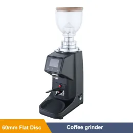 ARAÇLAR LD022T Elektrikli Bean Grinder Ticari Ev İtalyan Kahve Öğütücü 60mm Düz Disk Adımsız Öğütme