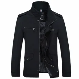 FGKKS العلامة التجارية للرجال معاطف FI Trench Coat New Autumn Disual Silm Fit Overcoat Black Bomber Jacket Male P9HJ#