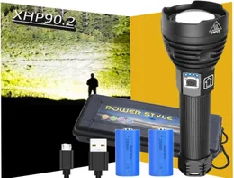 40000lm 902 أقوى مصباح يدوي LED Torch USB مصابيح كهربائية تكتيكية قابلة للشحن 18650 أو 26650 مصباح يدوي 70 Y2007274127428002