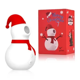 Sell neuer Weihnachtsieger Snowman Sauger für Frauen Vibration Multi funktionaler Masturbationsgerät Zungenlick und Eiersprung 231129