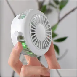 Fans Rotary Gyro Mini Fan Portable Lazy Hanging Neck Rechargeble Colorf Handheld USB Small Silent Summer Cooler Gadgets Drop Delivery Otxdo