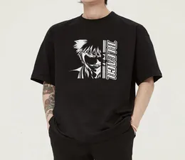 일본 애니메이션 블리치 ​​티셔츠 남자 kawaii cool 만화 쿠로사키 쿠로사 키 이치고 tshirt 티하라 주쿠 여름 힙합 수컷 탑 유니스 렉스 렉스 렉스 7656122