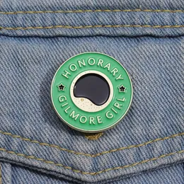 Gilmore Girls Enamel Pins Niestandardowe okrągłe honorowe broszki medalowe odznaki klapy kreskówki punkowy prezent biżuterii dla przyjaciół