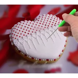 スクリバーニードルモデリングツールベーキングマーキングパターンアイシングシュガークラフトケーキデコレーションアイシングカーブクッキー装飾