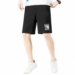 Novos homens verão casual shorts baggy boardshorts gelo seda respirável ginásio sweatshorts corredores ao ar livre fitn streetwear calças masculinas j8L6 #