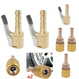 Nowy 8 mm Car Vae Clip Solid mosiężne Mosiężne Zacisk Zacisk Adapter Air Chuck Iator Szybkie złącze Akcesoria oponowe