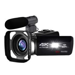 Cattura splendidi filmati 4K con la videocamera RISE-4K: visione notturna da 48 MP, controllo WiFi, touchscreen da 3,0 pollici, videocamera con microfono incluso