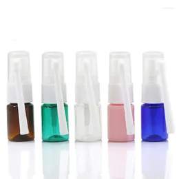 Bottiglie di stoccaggio 50 pezzi 5 ml 5 colori pompa spray nasale in plastica vuota spruzzatore nebulizzatore naso animale domestico elefante ricaricabile