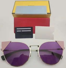 Composit FF 0190 Модный бренд Cat Eye Дизайнерские винтажные стимпанк женские039s Маленькие ретро уникальные солнцезащитные очки для мужчин 2020 Sun Glas6301634