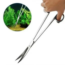 Tools Accessories Grass Stainless Fish Aquarium Storage Tank Wave Holder Scissors Tools Cleaning Tweezer Plants Scissor