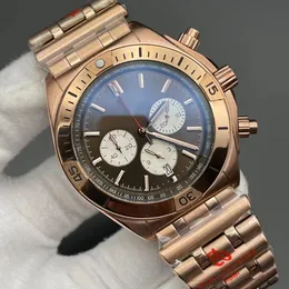 Luxury Men kwarc automatyczny zegarek wieczny kalendarz zegarek ze stali nierdzewnej Wysokiej jakości designerski zegarek 44 mm duża tarcza ze stali nierdzewnej Men'Watch, sport i wypoczynek