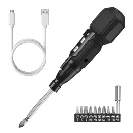 Schroevendraaier ORIA Cordless Electric Screwdriver 9 in 1 Rechargeable Screwdriver Set Portable Automatic Home Repair Tool Kit with LED Lights