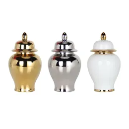 Frascos de porcelana gengibre jar plantas titular vaso de cerâmica para armazenamento tanque festa mesa