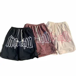 Y2k Shorts de verão para homens e mulheres Harajuku Tendência Calças esportivas de tamanho grande Curto Casual Ginásio Basquete Shorts Coreano Calções de casal y6BW #
