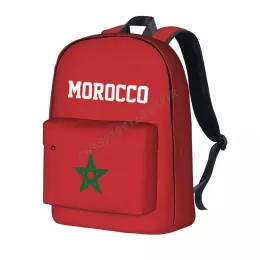 Backpack Unisex Backpack Morocco Flag Moroccan Stitch Schoolbag Messenger Bag Case Laptop Travel Bag Mochila Gift