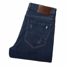 Primavera verão homens jeans calças soltas estiramento elasticidade plus size 8XL 9XL 10XL oversize reta jeans azuis mferlier 52 54 B8tt #