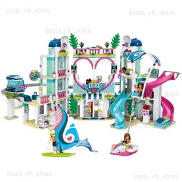 Блоки Heartlake City Building City Resort Friends 41347 Top Hotel Blocks Kit для детей Fun Toys Set Girls Рождественские подарки T240325